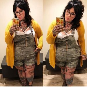 Torrid size 26 camo overalls